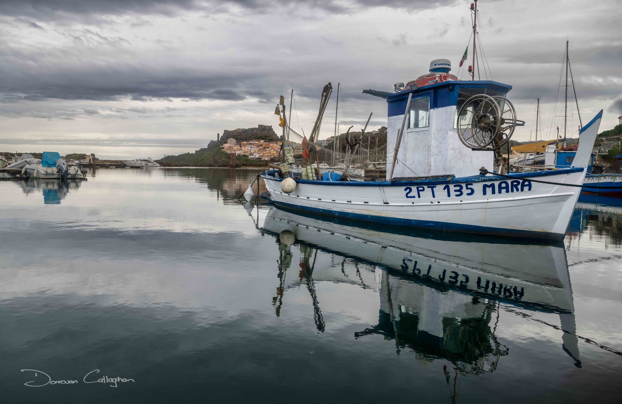 Fishing boat Castelsardo, Sardinia, Italy