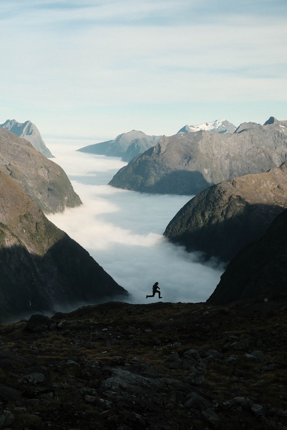Fjordview over Gertrude Saddle, Fiordland National Park, New Zealand