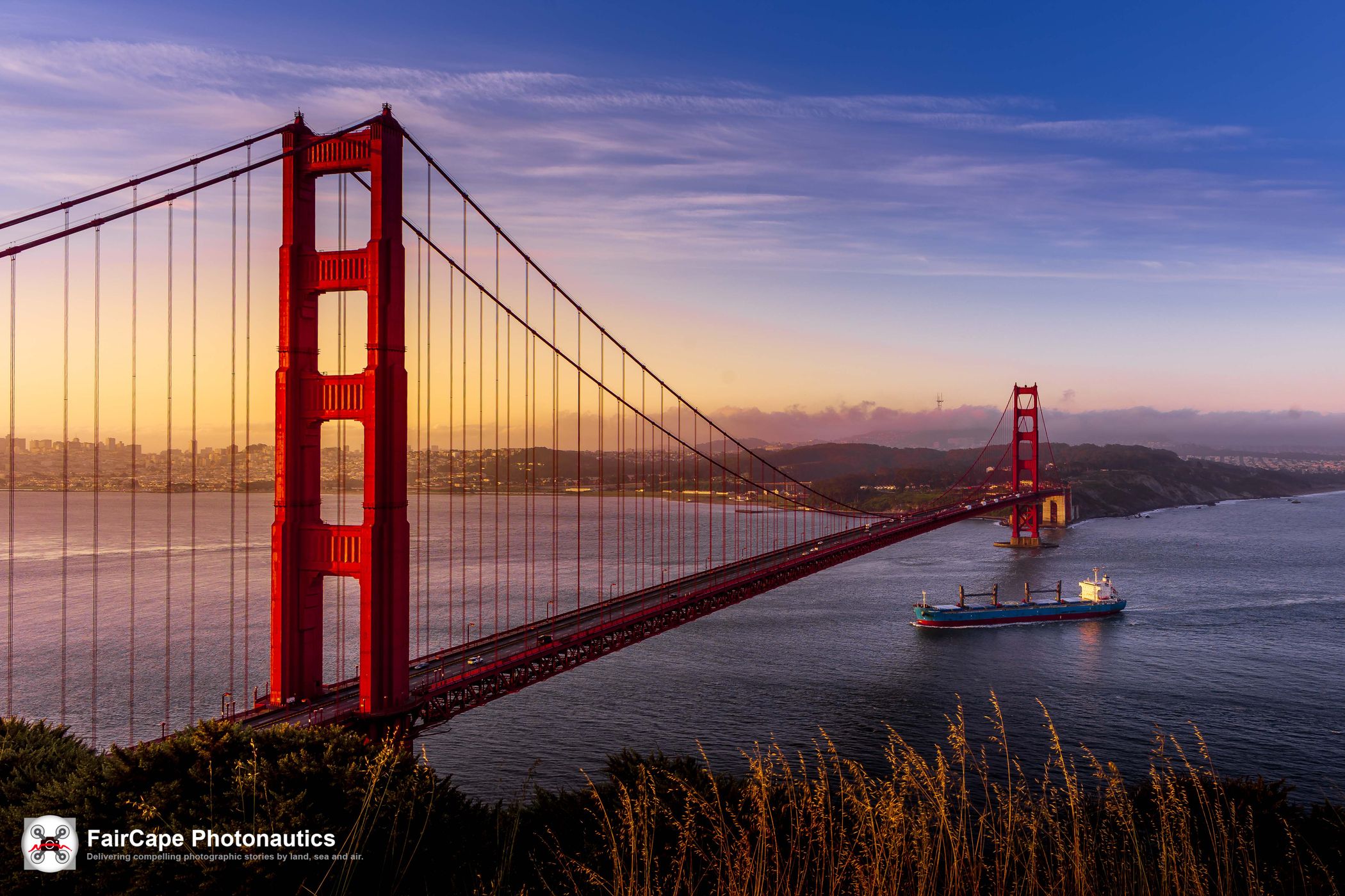 Golden Gate Bridge from Battery Spencer, USA