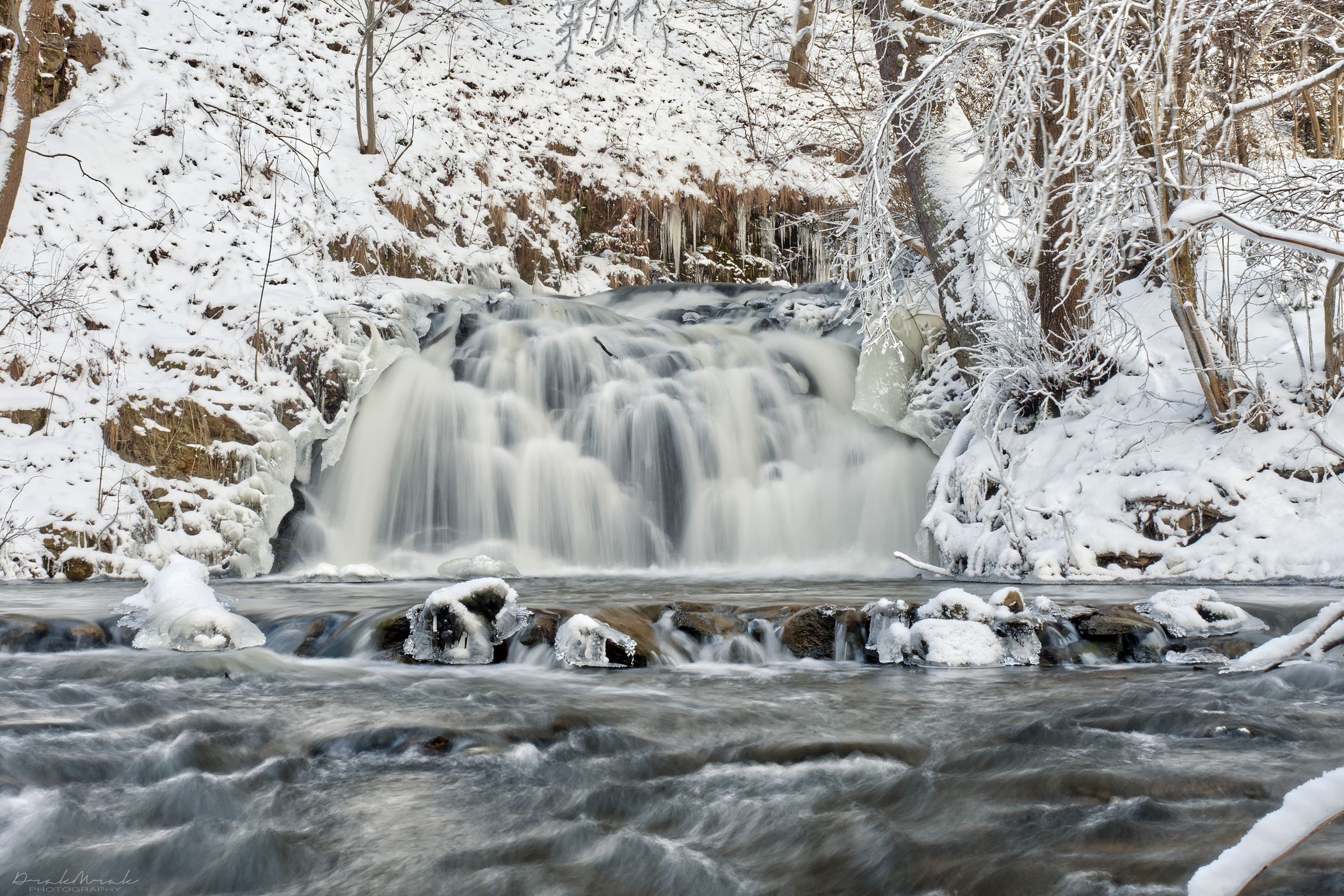 Golden mill waterfall, Czech Republic