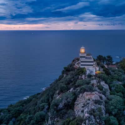 II faro di Capo Bellavista Lighthouse, Arbatax,, Italy