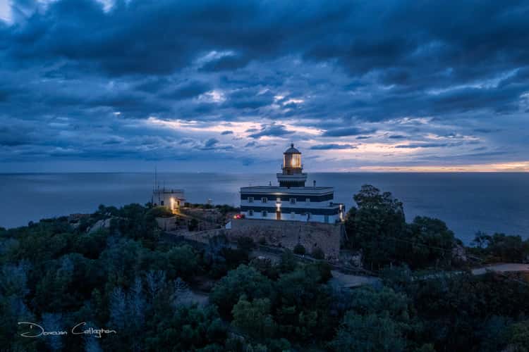 II faro di Capo Bellavista Lighthouse, Arbatax, Sardinia