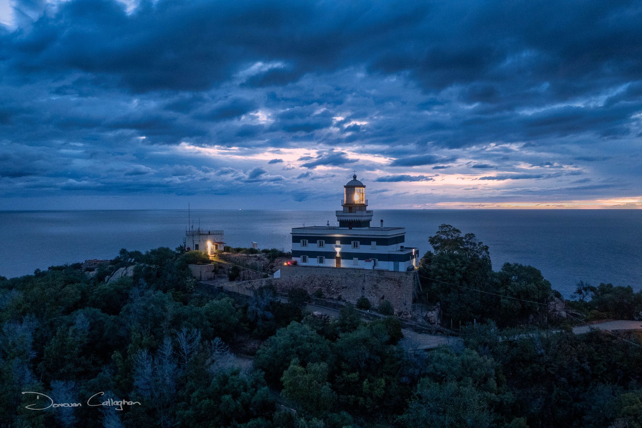 II faro di Capo Bellavista Lighthouse, Arbatax, Sardinia, Italy