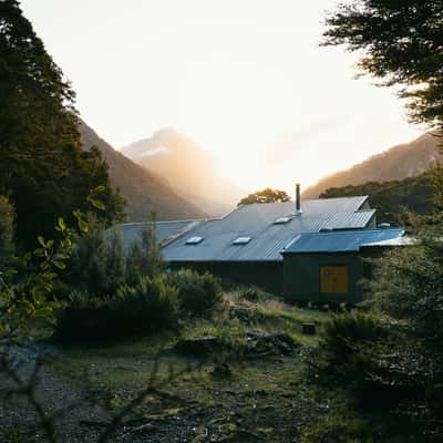 Iris Burn Hut, Kepler Track, Fiordland National Park, New Zealand