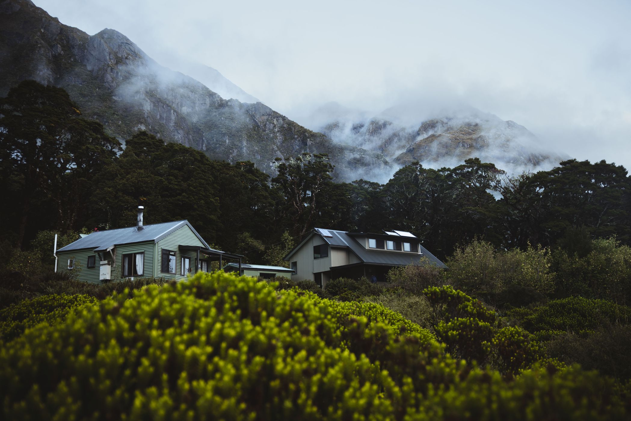 Lake Mackenzie Hut, Routeburn Track, Fiordland National Park, New Zealand