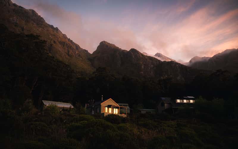 Lake Mackenzie Hut, Routeburn Track, Fiordland National Park