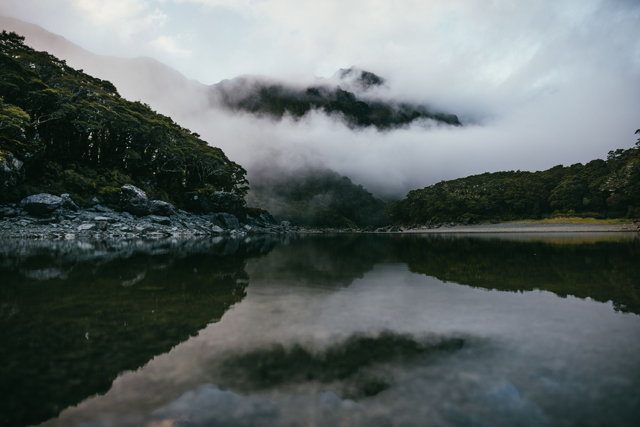 Lake Mackenzie, Routeburn Track, Fiordland National Park, New Zealand