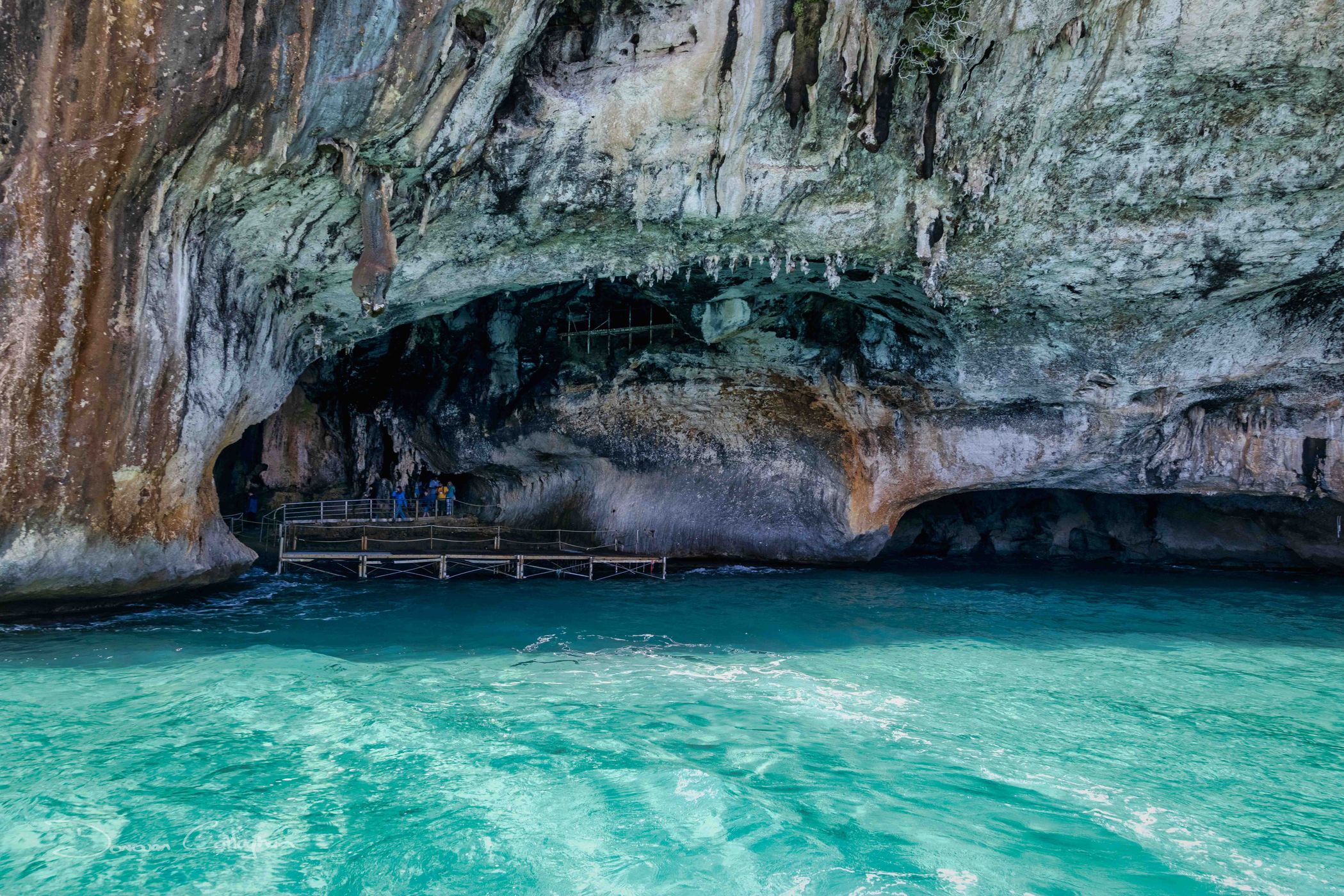 Landing area Grotta del Bue Marino, Sardinia, Italy