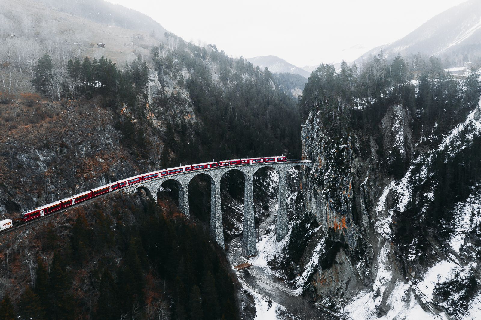 Landwasserviadukt (Drone), Switzerland