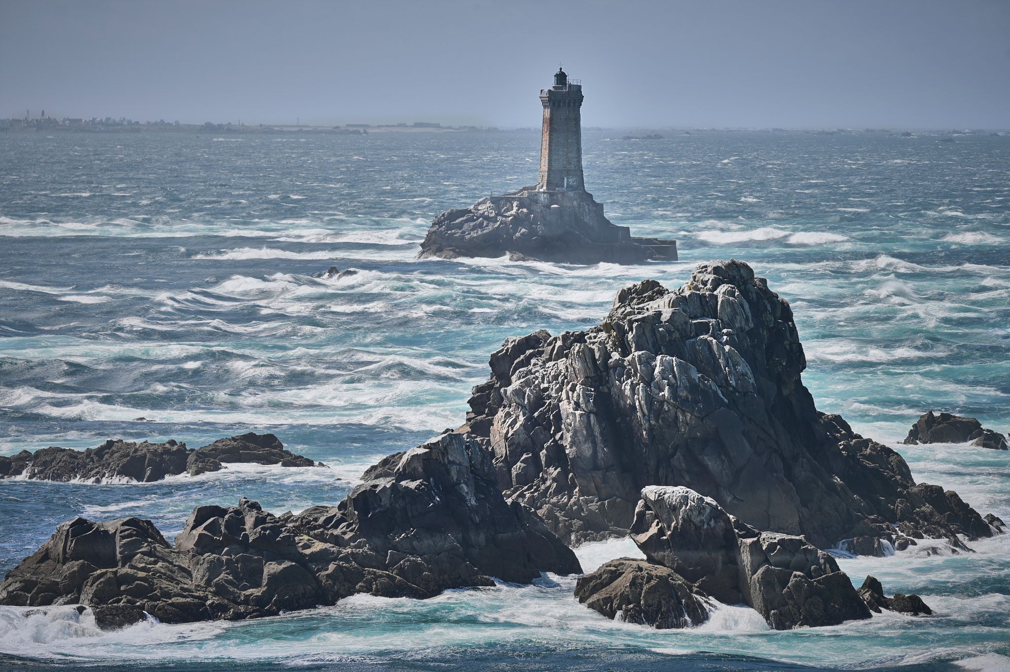 Lighthouse 'La Vieille' at the Pointe du Raz, Brittany, France