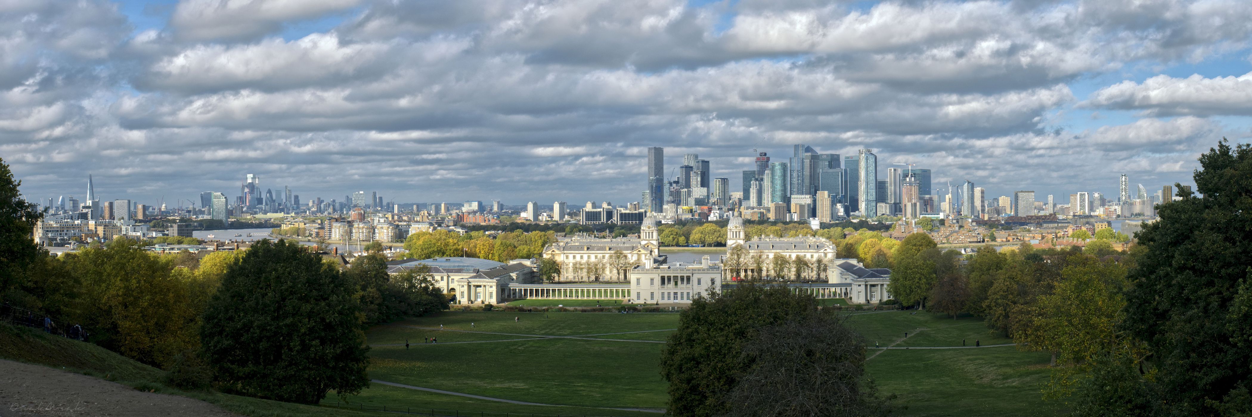 London Skyline from Greenwich Park, United Kingdom