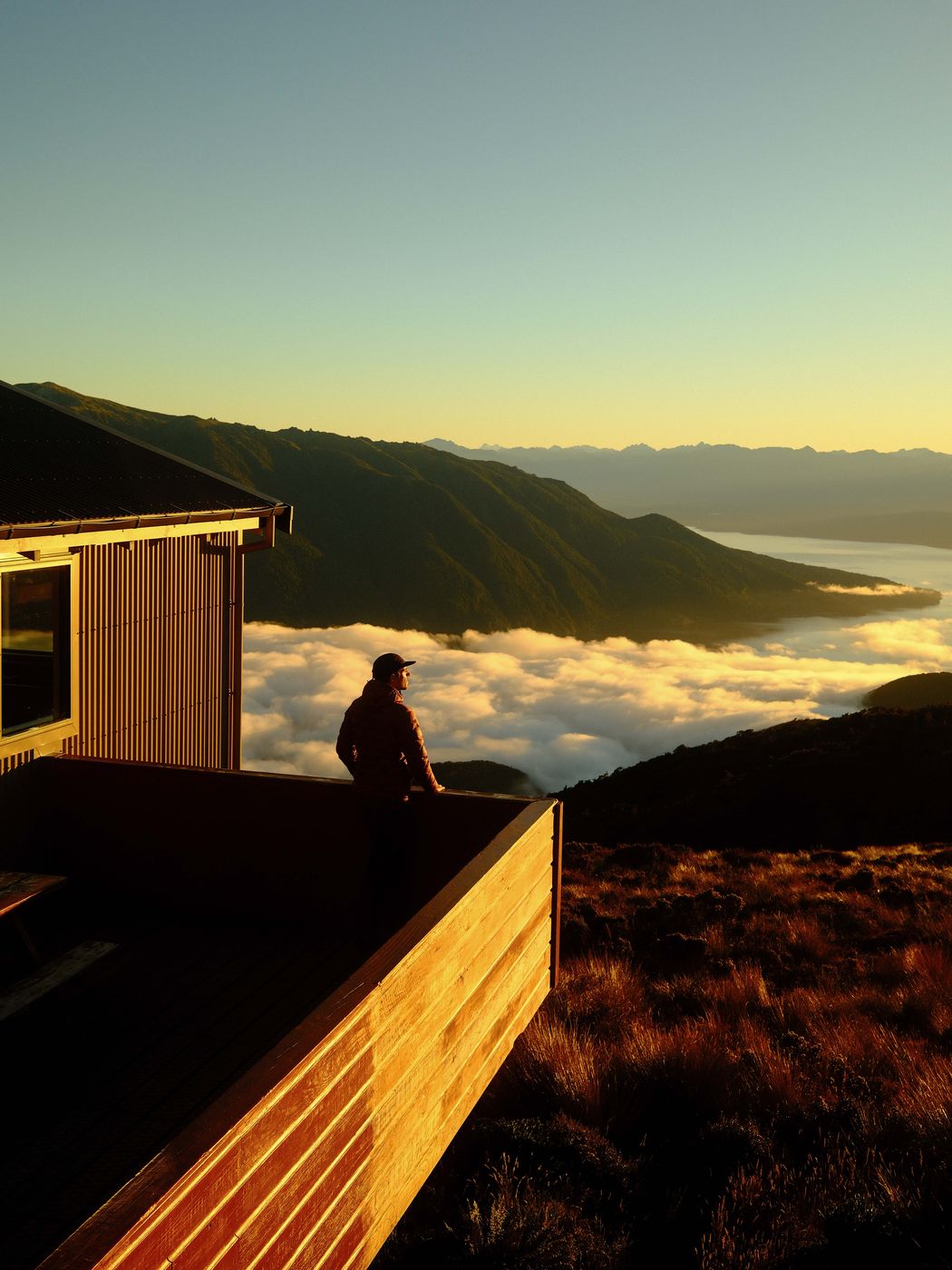 Luxmore Hut at Kepler Track, Fiordland National Park, New Zealand