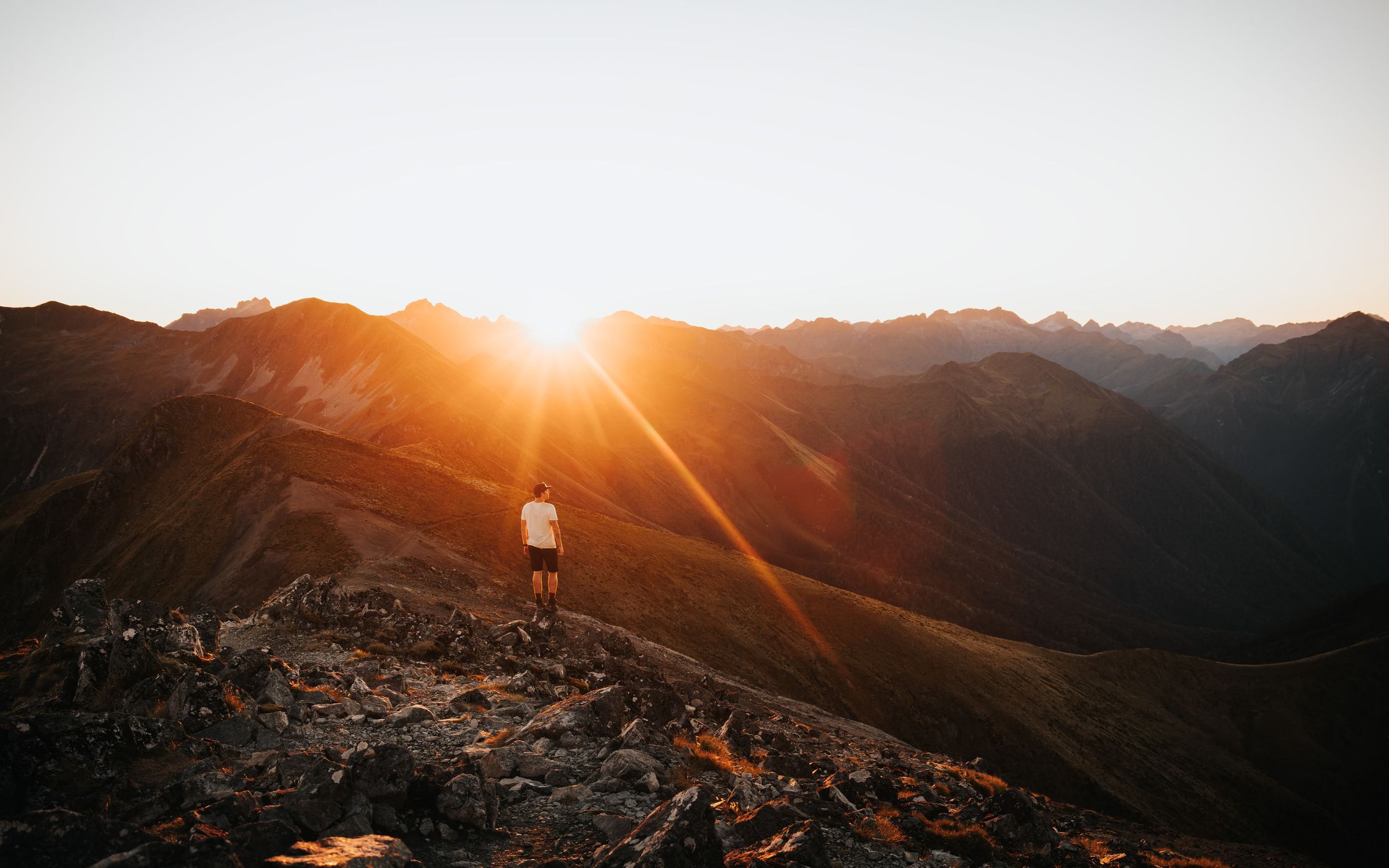 Luxmore Summit at Kepler Track, Fiordland National Park, New Zealand