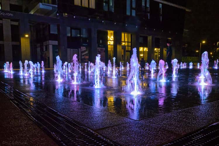 Merino Gardens, fountain