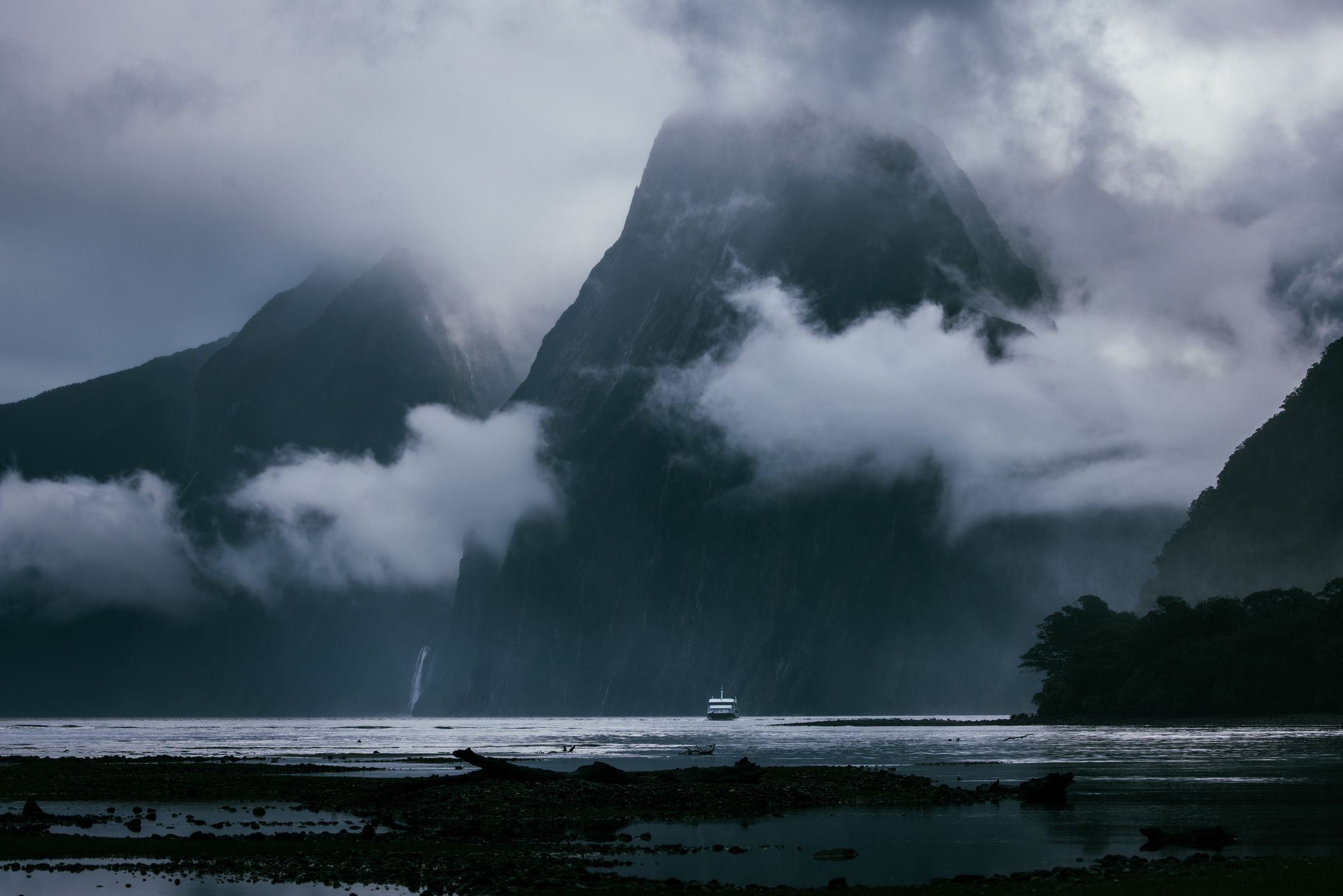 Milford Sound, Fiordland Nationalpark, New Zealand