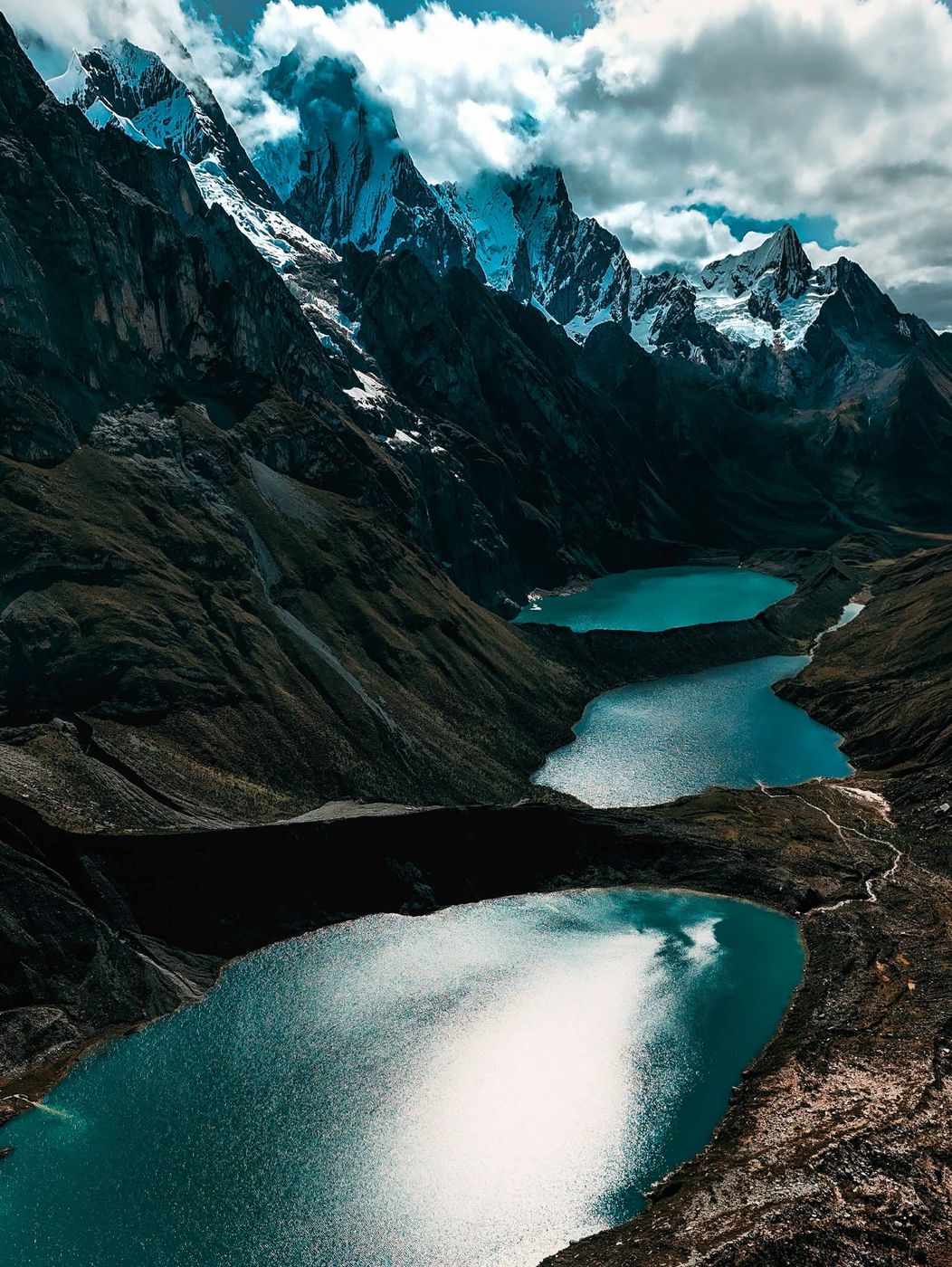The Mirador Tres Lagunas (viewpoint of the three lagoons), Huánuco Region, Peru
