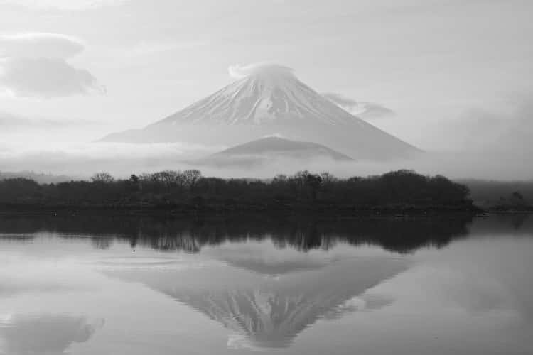 Mount Fuji from Lake Shoji