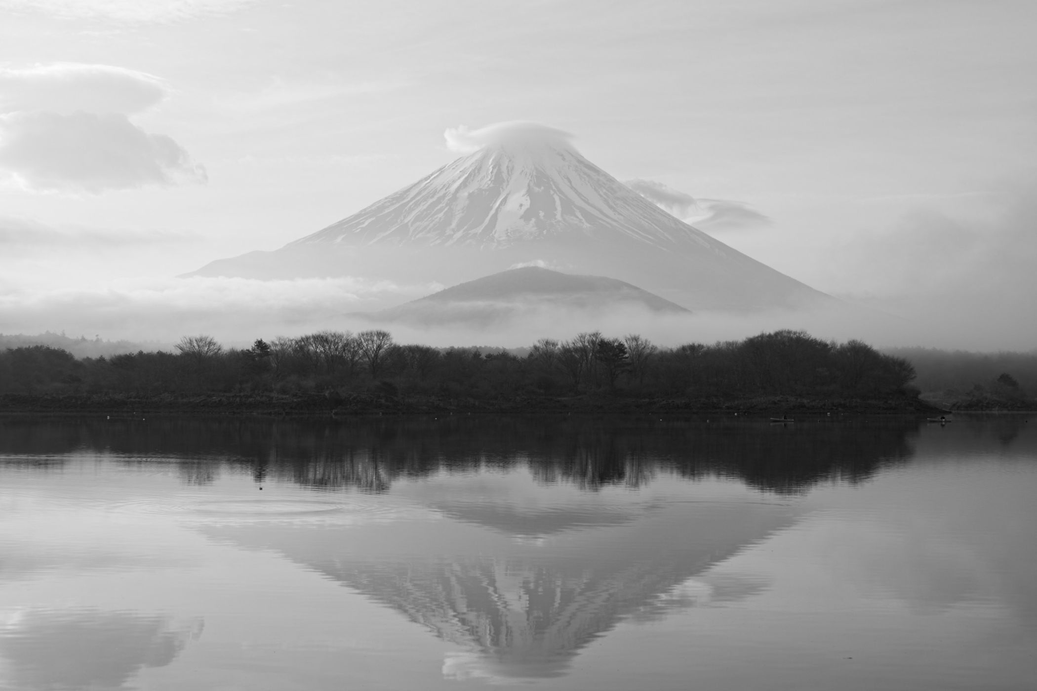 Mount Fuji from Lake Shoji, Japan