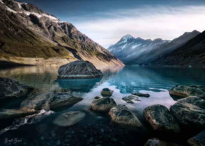 Mt. Cook from Hooker Lake