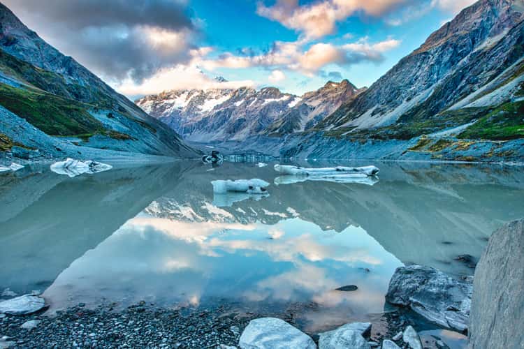Mt. Cook from Hooker Lake