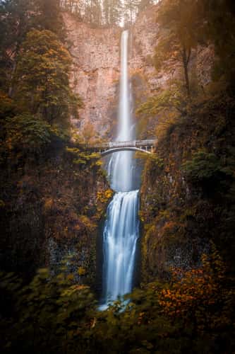 Multnomah Falls (the actual waterfall)
