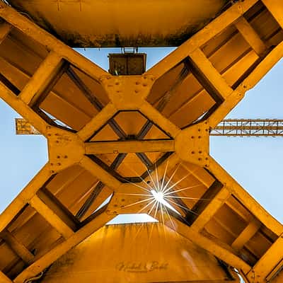 Nantes, la grue jaune, France