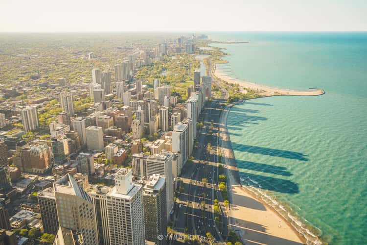 Northern view from John Hancock Center, Chicago