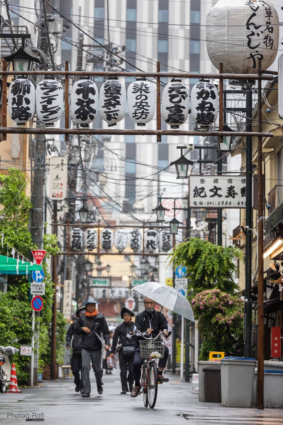 Old Asakusa streets and alleys, Japan