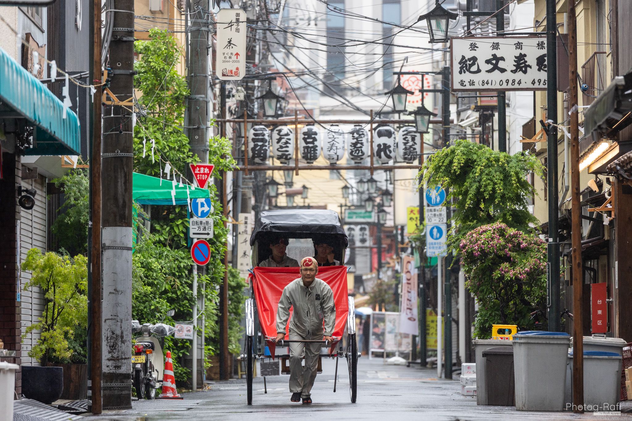 Old Asakusa streets and alleys, Japan