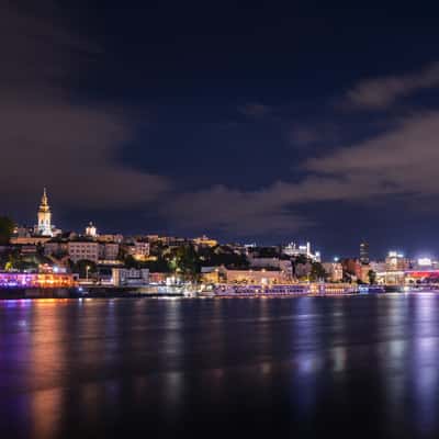 Old town skyline from Splav, Serbia