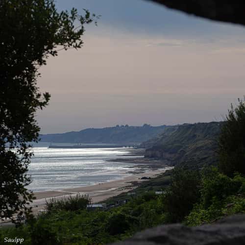 Omaha beach desde el cementerio