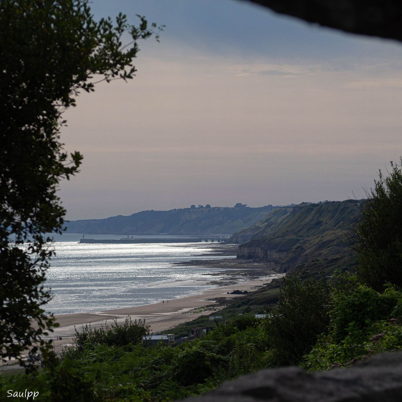 Omaha beach desde el cementerio, France