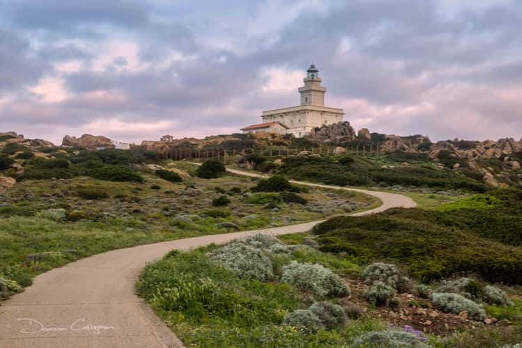 Path to Capo Testa Lighthouse, Sardinia-