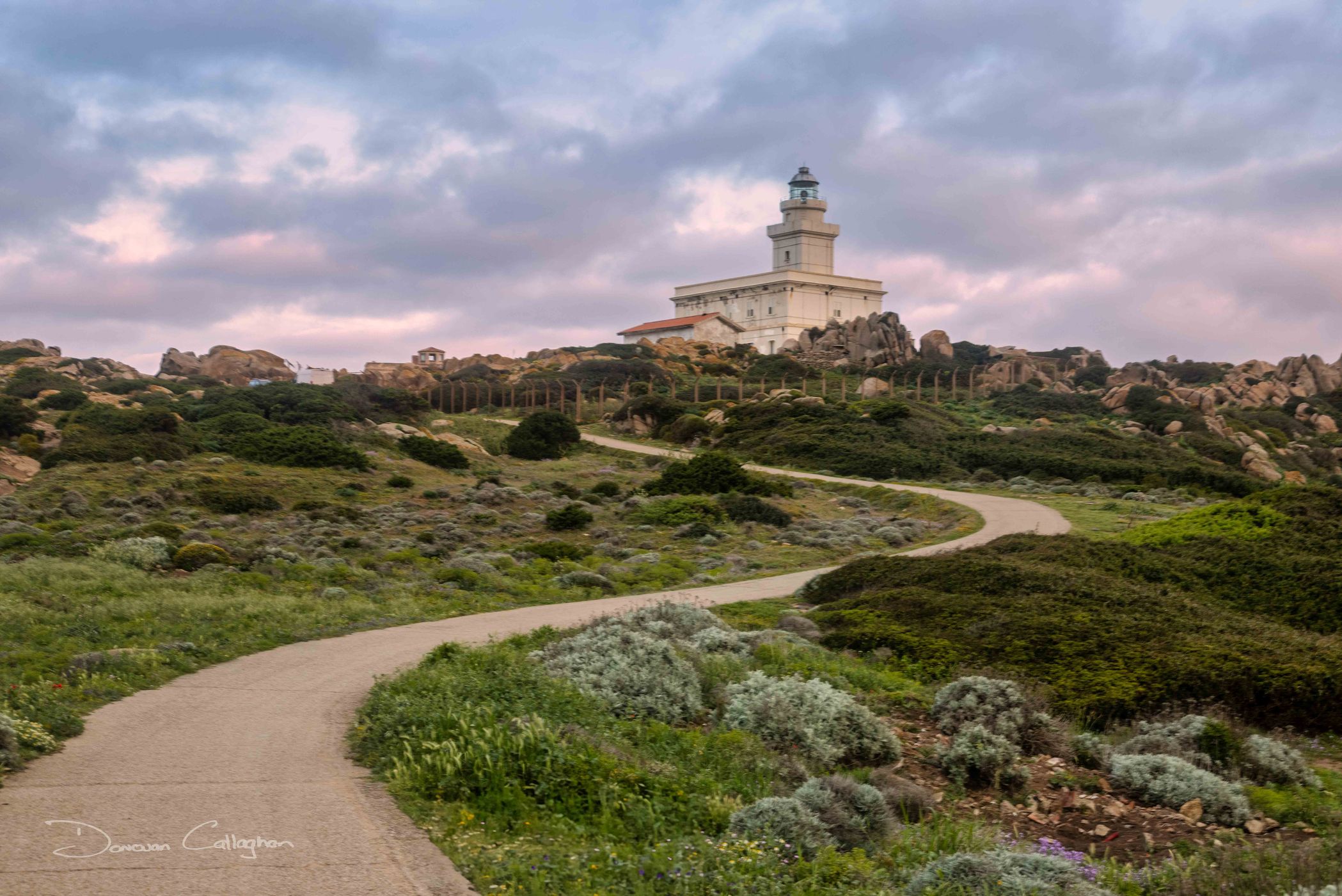 Path to Capo Testa Lighthouse, Sardinia-, Italy