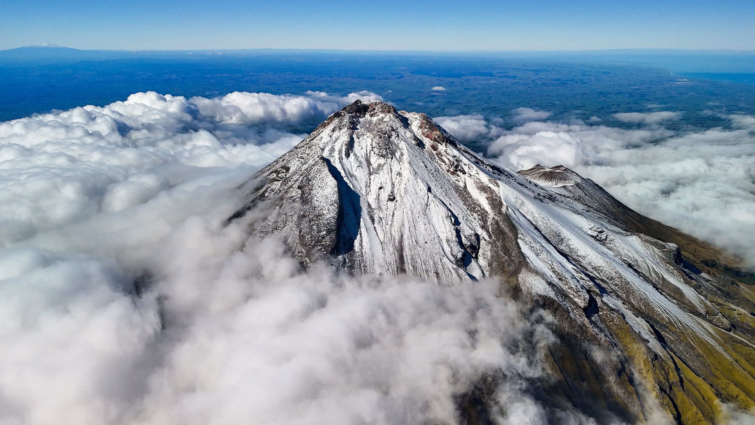 Peak of Mount Taranaki, New Zealand