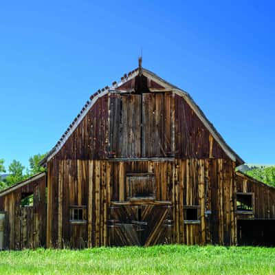 Philipsburg Montana Highway 1 Barn, USA