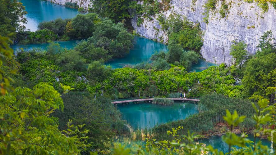 Plitvice National Park, Lower Lakes Waterfall Overview
