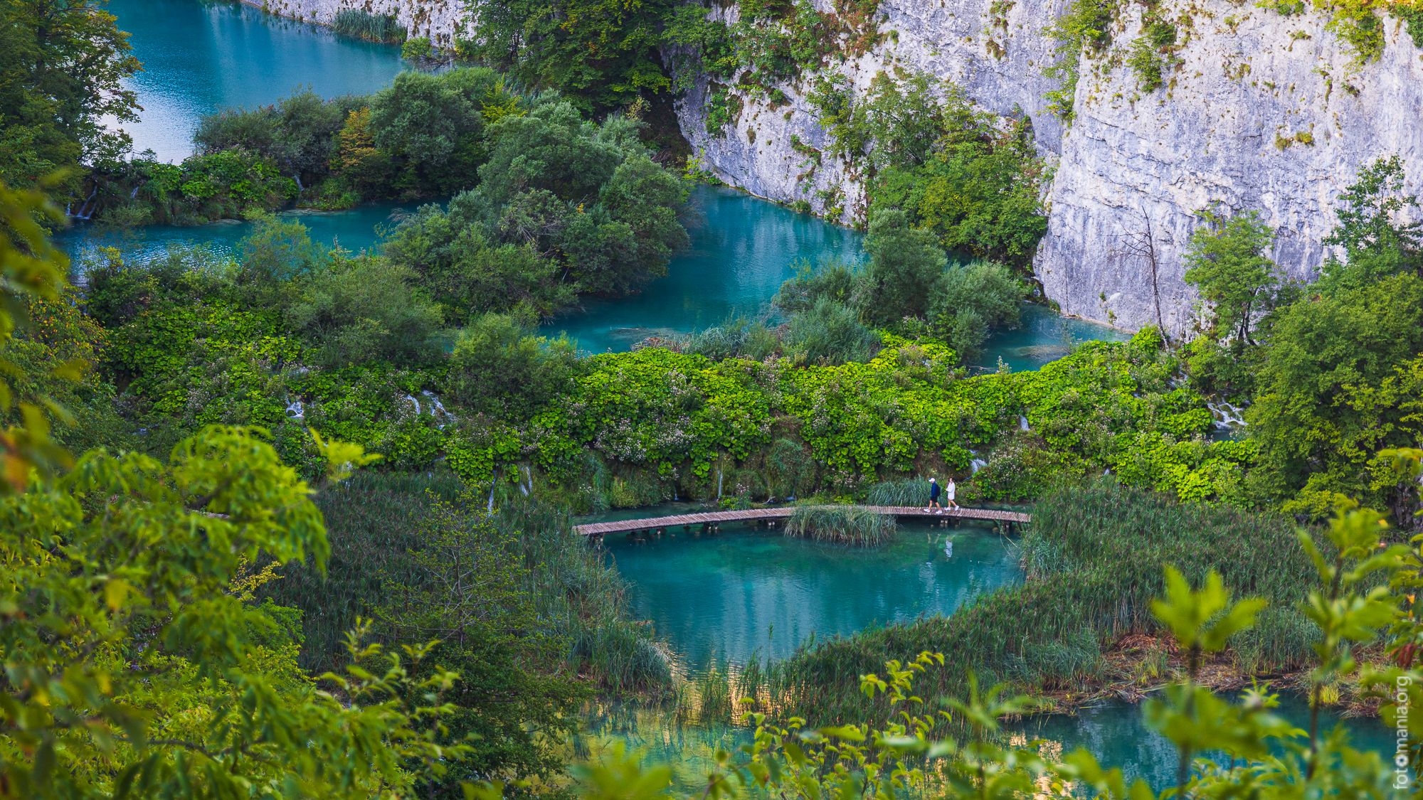 Plitvice National Park, Lower Lakes Waterfall Overview, Croatia