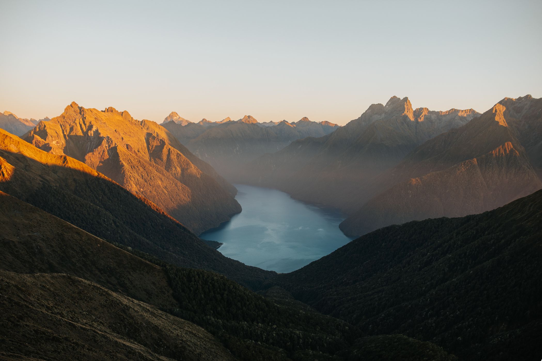 Ridge line walk at Kepler Track, Fiordland National Park, New Zealand