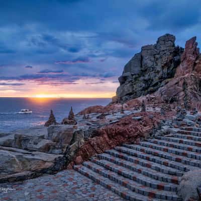 Rock balancing Art, Arbatax, Sardinia, Italy