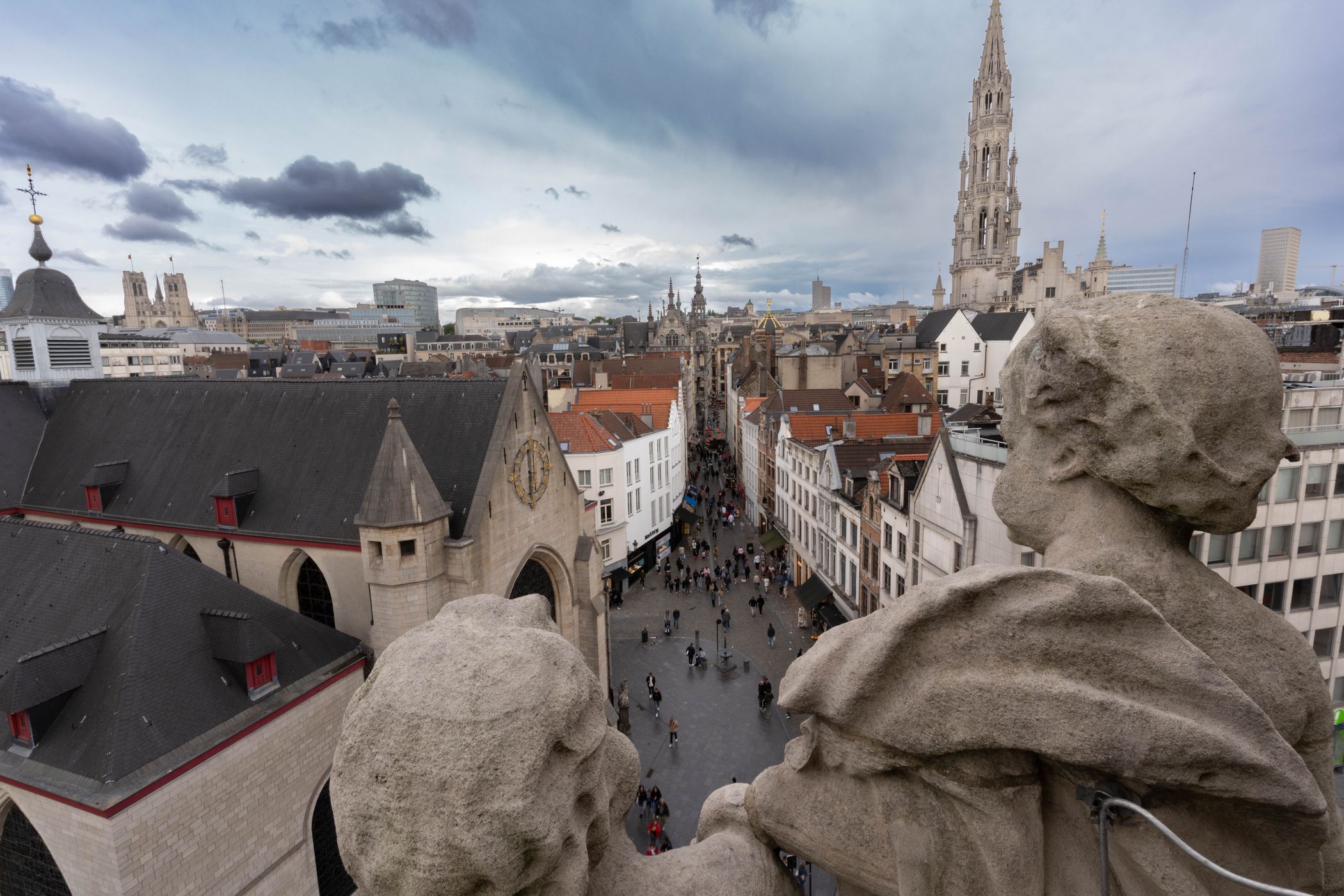 rooftop view from Bourse de Bruxelles, Belgium