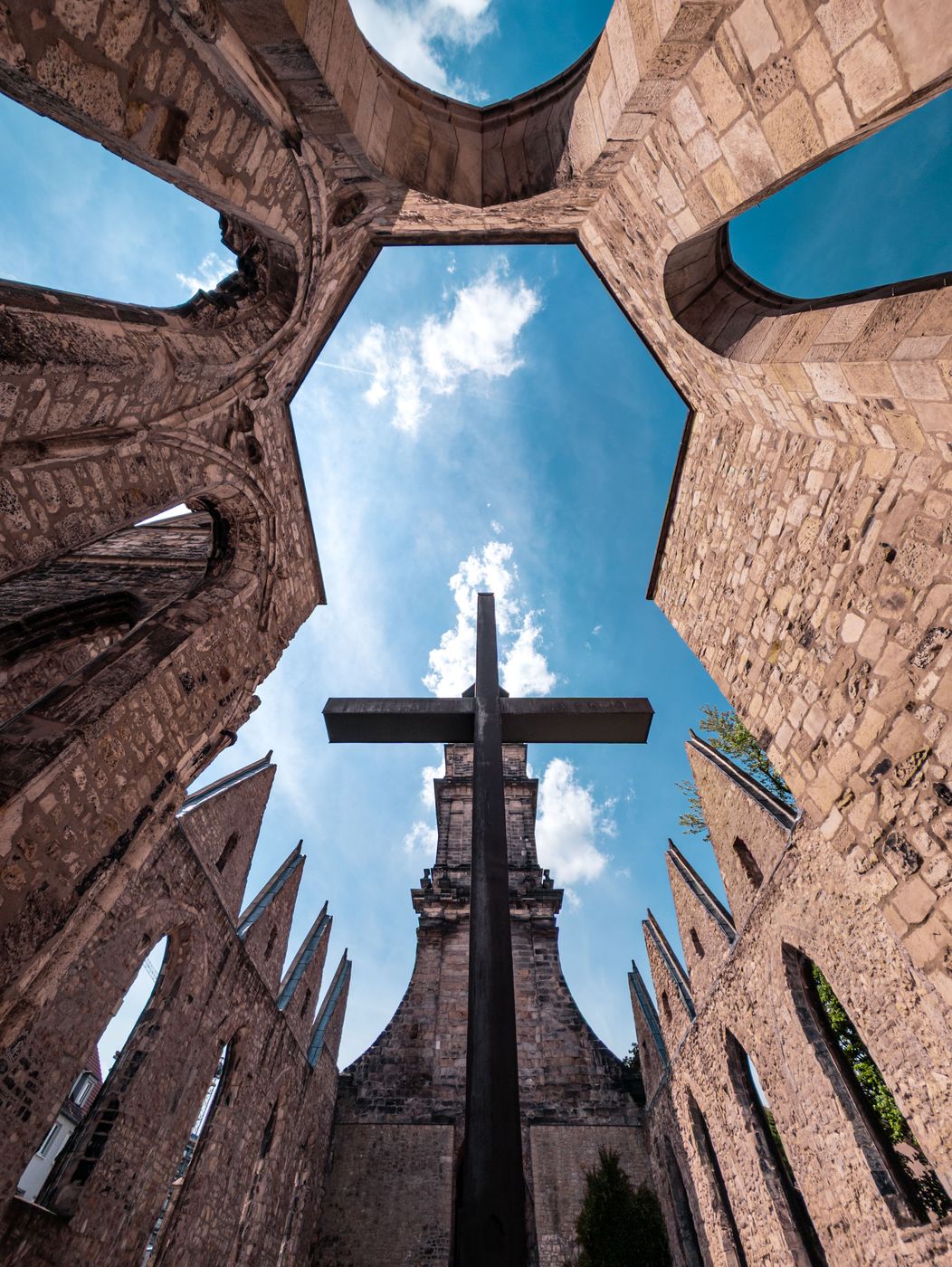 Ruine der Aegidienkirche in Hannover, Germany