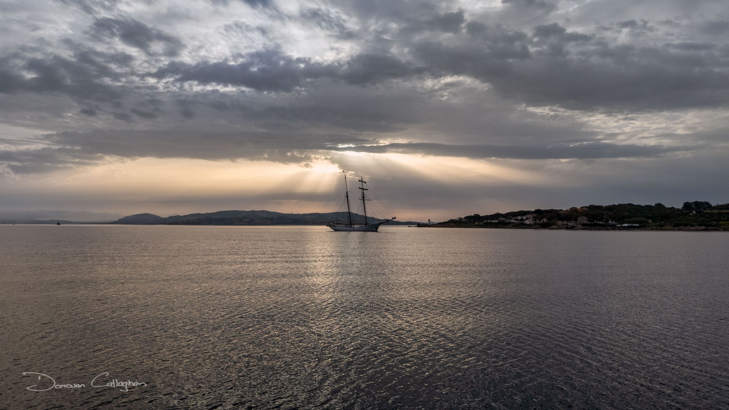 Sailing Boat, Spiaggia de La Sciumara, Sardinia, Italy
