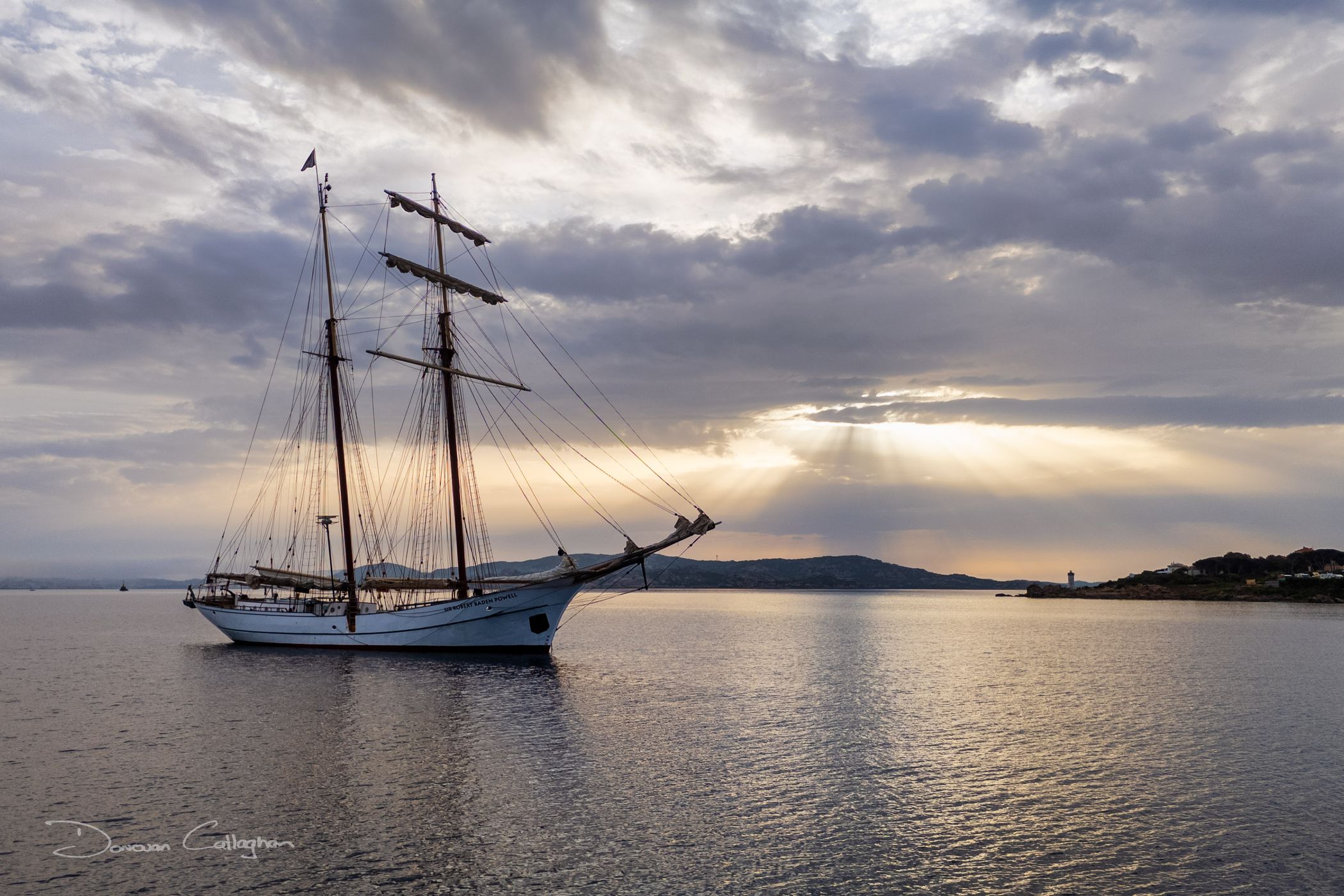 Sailing Boat, Spiaggia de La Sciumara, Sardinia, Italy