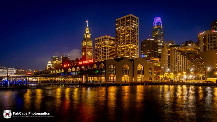San Francisco Ferry Building and Skyline