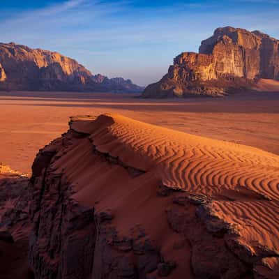 Sand dune in Wadi Rum Desert, Jordan