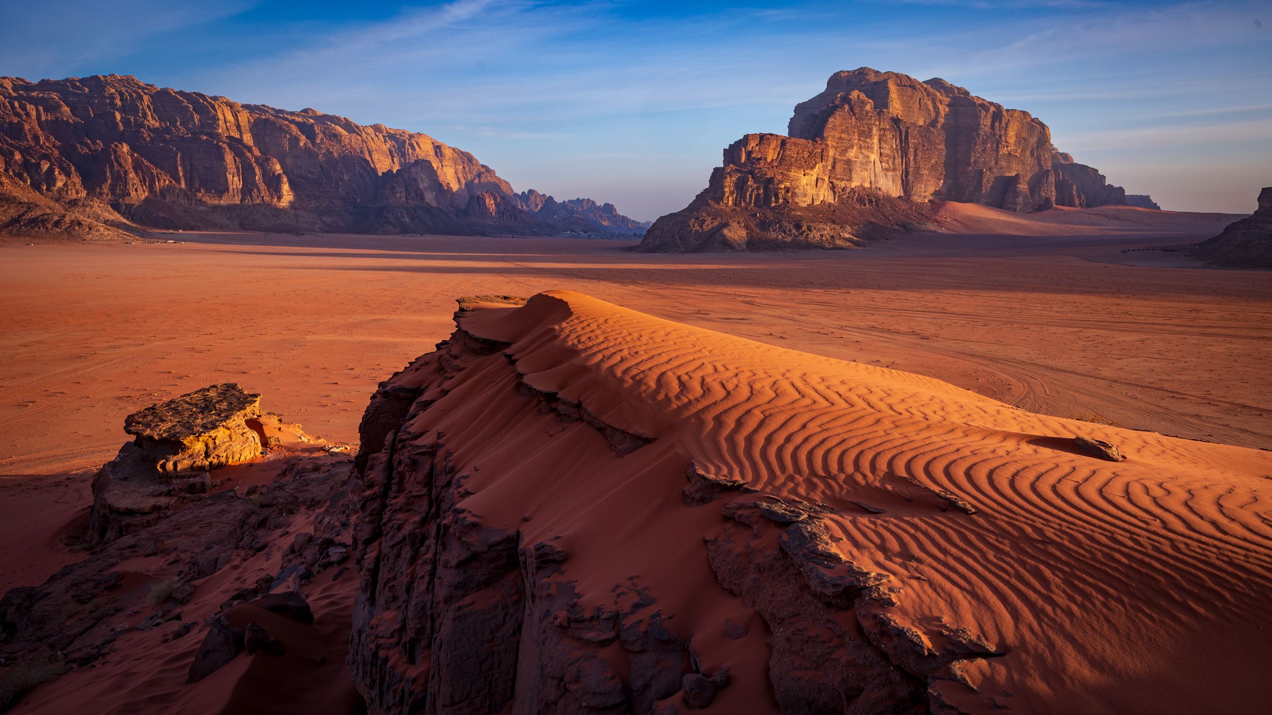 Sand dune in Wadi Rum Desert, Jordan