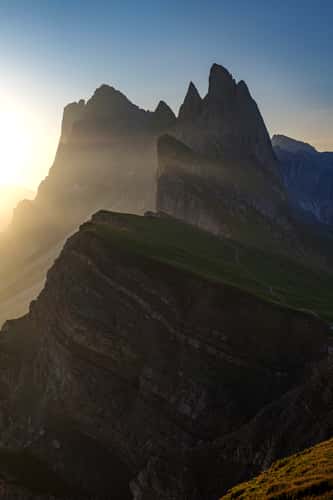 Seceda classic view point, South Tyrol
