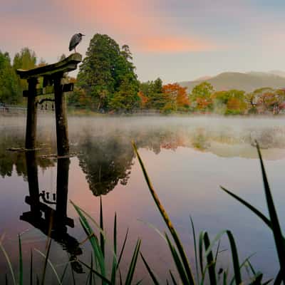 Shrine at Lake Kirin, Japan