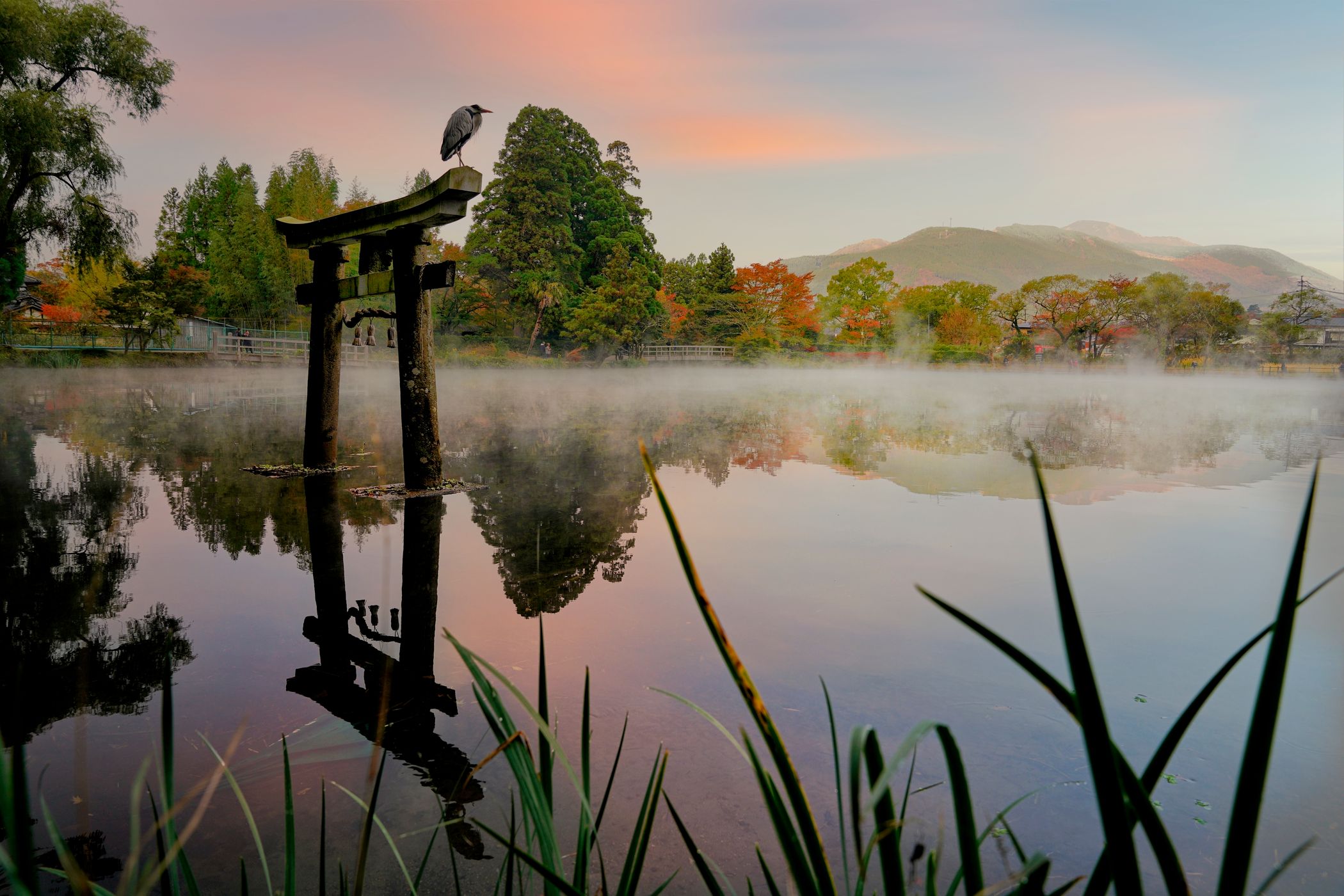 Shrine at Lake Kirin, Japan